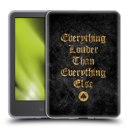 Motorhead Key Art Everything Louder Soft Gel Case for Amazon Kindle 11th Gen 6in 2022