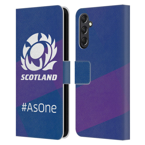 Scotland Rugby Logo 2 As One Leather Book Wallet Case Cover For Samsung Galaxy A24 4G / M34 5G