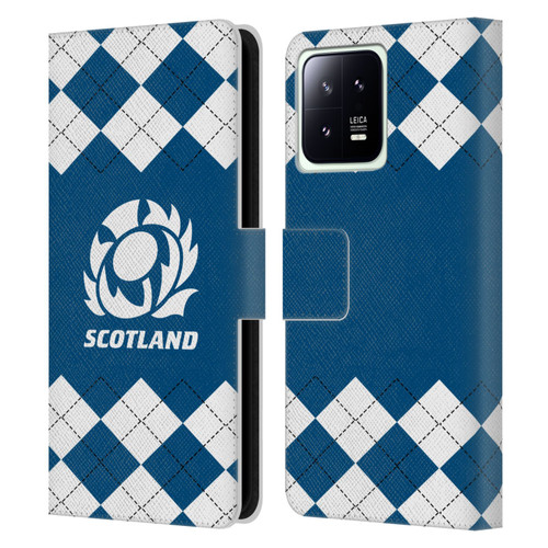 Scotland Rugby Logo 2 Argyle Leather Book Wallet Case Cover For Xiaomi 13 5G