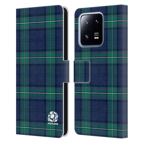Scotland Rugby Logo 2 Tartans Leather Book Wallet Case Cover For Xiaomi 13 Pro 5G