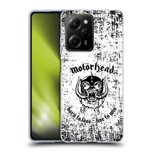 Motorhead Logo Born To Lose Live To Win Soft Gel Case for Xiaomi Redmi Note 12 Pro 5G