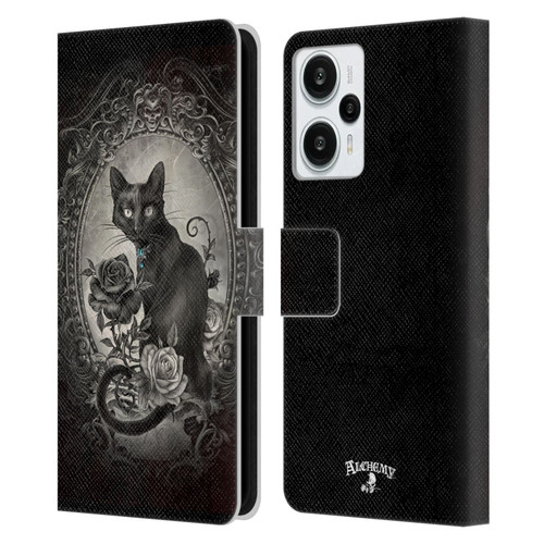 Alchemy Gothic Cats Paracelsus Leather Book Wallet Case Cover For Xiaomi Redmi Note 12T