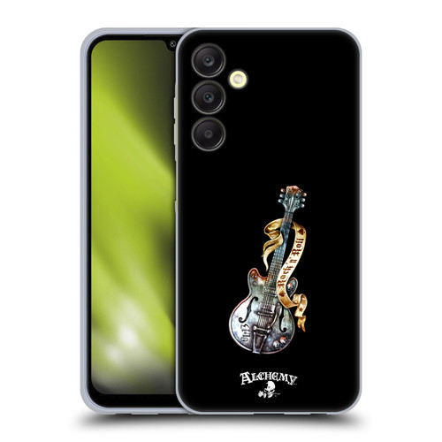 Alchemy Gothic Illustration Rock'it 56 Guitar Soft Gel Case for Samsung Galaxy A25 5G