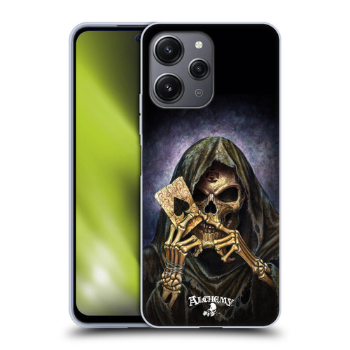 Alchemy Gothic Skull And Cards Reaper's Ace Soft Gel Case for Xiaomi Redmi 12