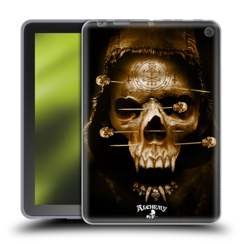 Alchemy Gothic Skull Death Fetish Soft Gel Case for Amazon Fire HD 8/Fire HD 8 Plus 2020
