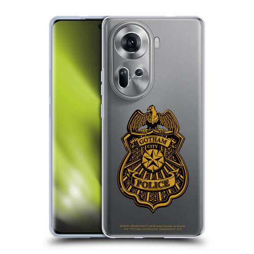 Batman Arkham Knight Graphics Gotham City Police Badge Soft Gel Case for OPPO Reno11