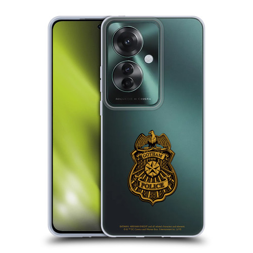 Batman Arkham Knight Graphics Gotham City Police Badge Soft Gel Case for OPPO Reno11 F 5G / F25 Pro 5G