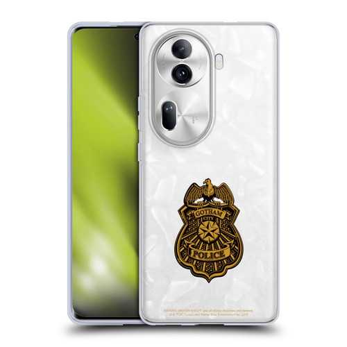 Batman Arkham Knight Graphics Gotham City Police Badge Soft Gel Case for OPPO Reno11 Pro