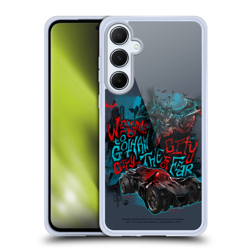 Batman Arkham Knight Graphics Welcome To Gotham Soft Gel Case for Samsung Galaxy A55 5G