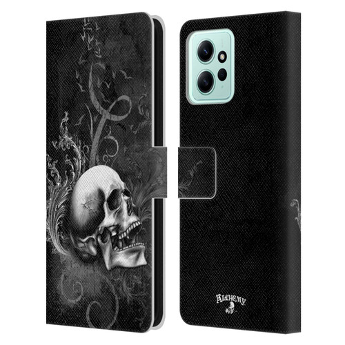 Alchemy Gothic Skull De Profundis Leather Book Wallet Case Cover For Xiaomi Redmi 12