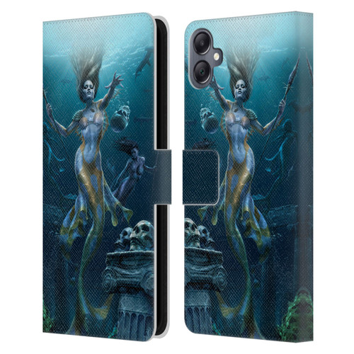 Tom Wood Fantasy Mermaid Hunt Leather Book Wallet Case Cover For Samsung Galaxy A05