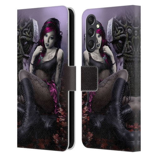 Tom Wood Fantasy Goth Girl Vampire Leather Book Wallet Case Cover For Samsung Galaxy A24 4G / M34 5G