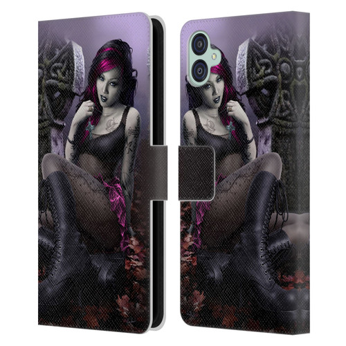 Tom Wood Fantasy Goth Girl Vampire Leather Book Wallet Case Cover For Samsung Galaxy M04 5G / A04e
