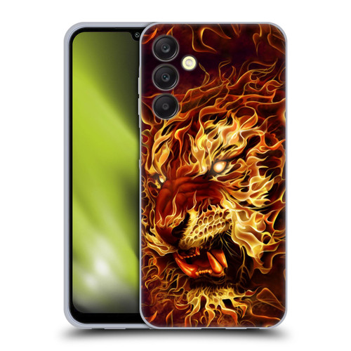 Tom Wood Fire Creatures Tiger Soft Gel Case for Samsung Galaxy A25 5G
