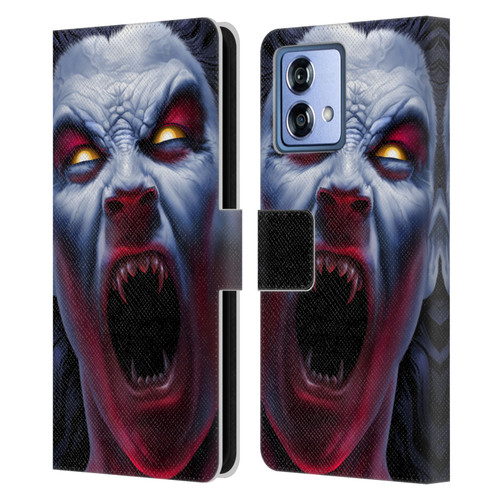 Tom Wood Horror Vampire Awakening Leather Book Wallet Case Cover For Motorola Moto G84 5G