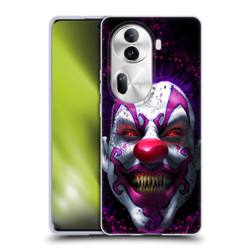 Tom Wood Horror Keep Smiling Clown Soft Gel Case for OPPO Reno11 Pro