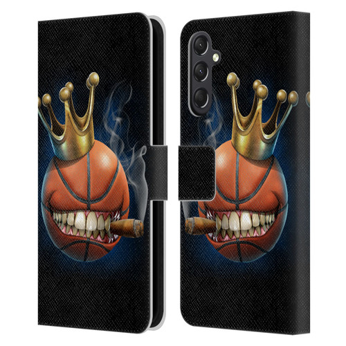 Tom Wood Monsters King Of Basketball Leather Book Wallet Case Cover For Samsung Galaxy A24 4G / M34 5G