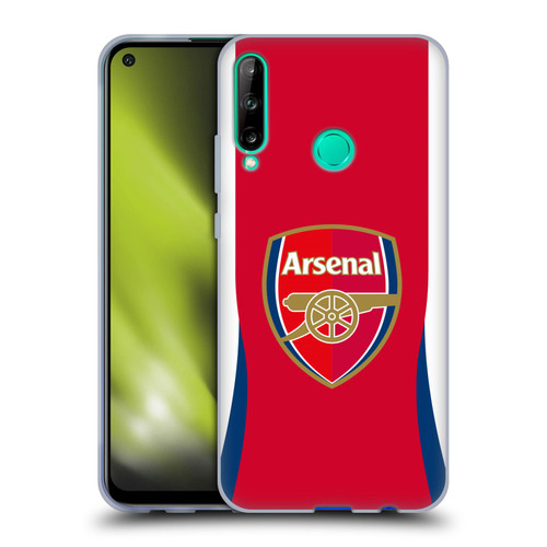 Arsenal FC 2024/25 Crest Kit Home Soft Gel Case for Huawei P40 lite E