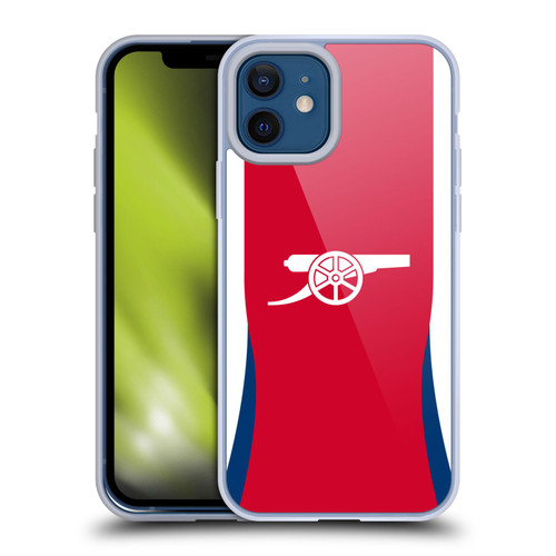Arsenal FC 2024/25 Kit Home Soft Gel Case for Apple iPhone 12 / iPhone 12 Pro