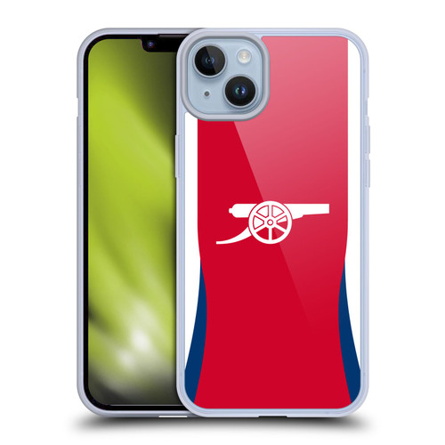 Arsenal FC 2024/25 Kit Home Soft Gel Case for Apple iPhone 14 Plus Arsenal FC 2024/25 Kit Home Soft Gel Case for Apple iPhone 14 Plus