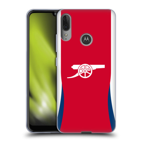 Arsenal FC 2024/25 Kit Home Soft Gel Case for Motorola Moto E6 Plus