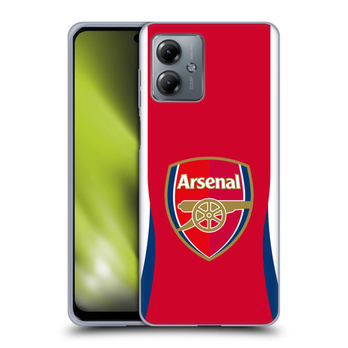 Arsenal FC 2024/25 Crest Kit Home Soft Gel Case for Motorola Moto G14