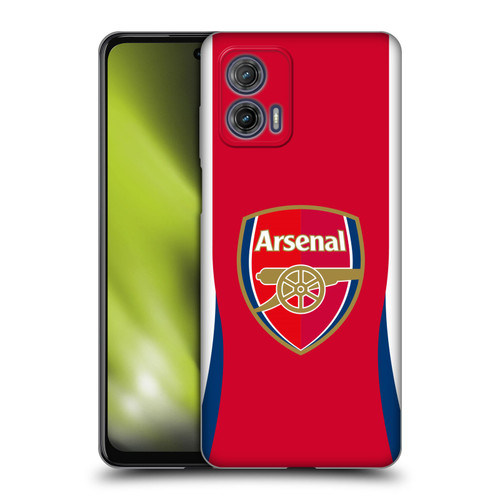 Arsenal FC 2024/25 Crest Kit Home Soft Gel Case for Motorola Moto G73 5G