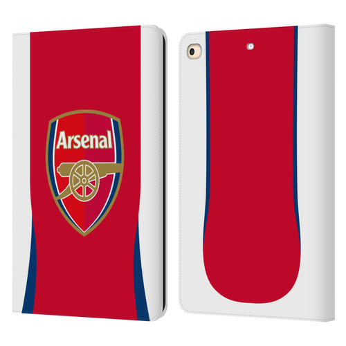 Arsenal FC 2024/25 Crest Kit Home Leather Book Wallet Case Cover For Apple iPad 9.7 2017 / iPad 9.7 2018