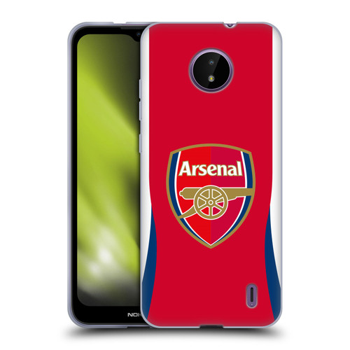 Arsenal FC 2024/25 Crest Kit Home Soft Gel Case for Nokia C10 / C20