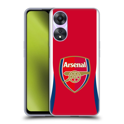 Arsenal FC 2024/25 Crest Kit Home Soft Gel Case for OPPO A78 4G