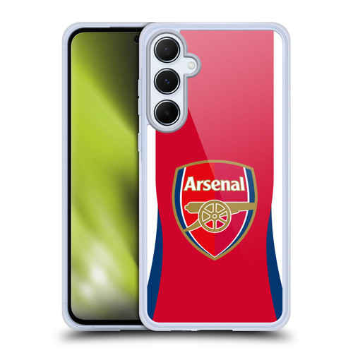 Arsenal FC 2024/25 Crest Kit Home Soft Gel Case for Samsung Galaxy A55 5G