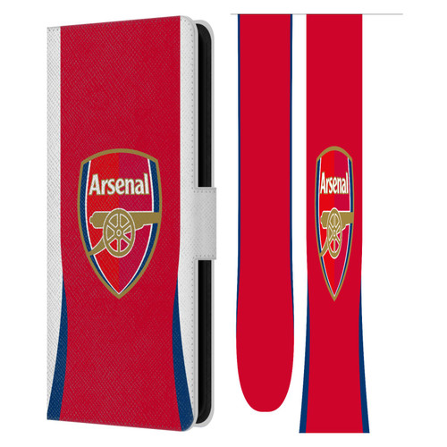 Arsenal FC 2024/25 Kit Home Leather Book Wallet Case Cover For Samsung Galaxy S23 FE 5G
