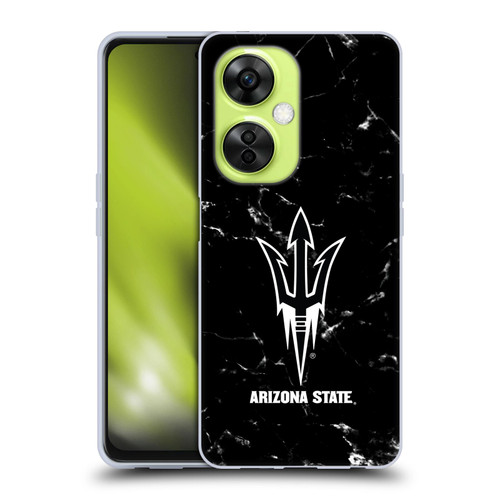 Arizona State University ASU Arizona State University Black And White Marble Soft Gel Case for OnePlus Nord CE 3 Lite 5G