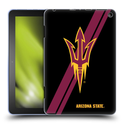 Arizona State University ASU Arizona State University Stripes Soft Gel Case for Amazon Fire HD 8/Fire HD 8 Plus 2020