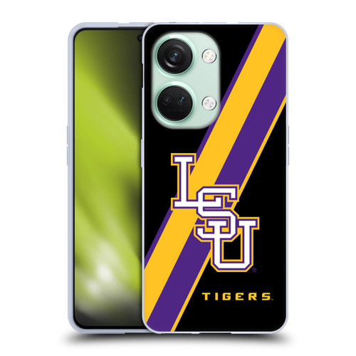 Louisiana State University LSU Louisiana State University Stripes Soft Gel Case for OnePlus Nord 3 5G