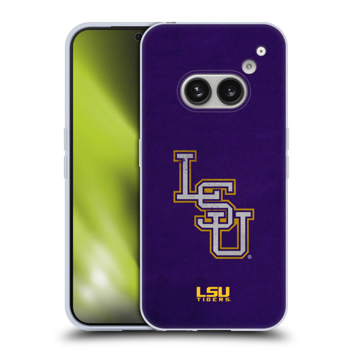 Louisiana State University LSU Louisiana State University Distressed Look Soft Gel Case for Nothing Phone (2a)