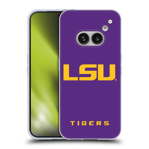 Louisiana State University LSU Louisiana State University Plain Soft Gel Case for Nothing Phone (2a)