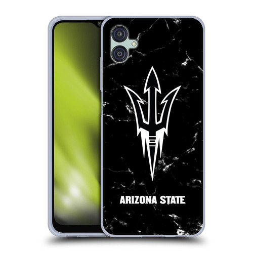 Arizona State University ASU Arizona State University Black And White Marble Soft Gel Case for Samsung Galaxy M04 5G / A04e