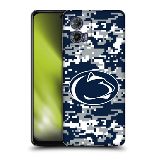 Pennsylvania State University PSU The Pennsylvania State University Digital Camouflage Soft Gel Case for Motorola Moto G73 5G