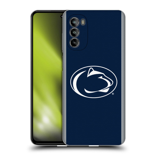 Pennsylvania State University PSU The Pennsylvania State University Football Jersey Soft Gel Case for Motorola Moto G82 5G