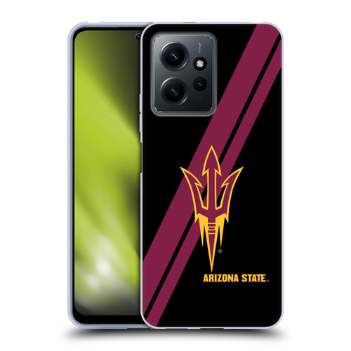 Arizona State University ASU Arizona State University Stripes Soft Gel Case for Xiaomi Redmi Note 12 4G