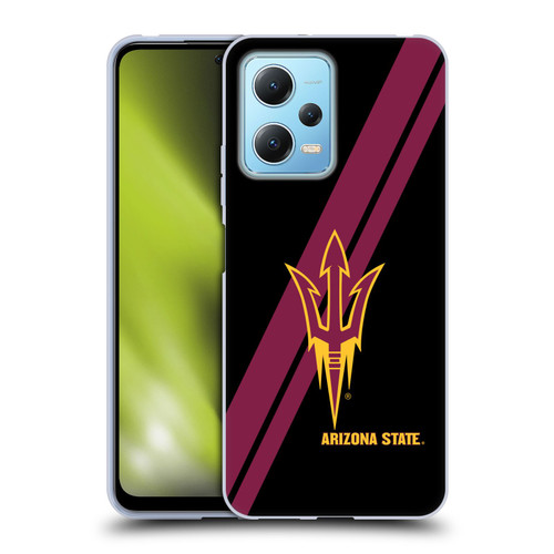 Arizona State University ASU Arizona State University Stripes Soft Gel Case for Xiaomi Redmi Note 12 5G