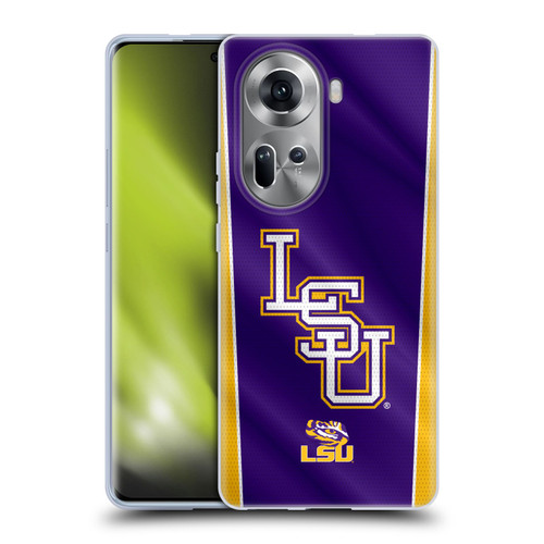 Louisiana State University LSU Louisiana State University Banner Soft Gel Case for OPPO Reno11