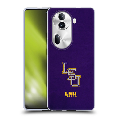 Louisiana State University LSU Louisiana State University Distressed Look Soft Gel Case for OPPO Reno11 Pro