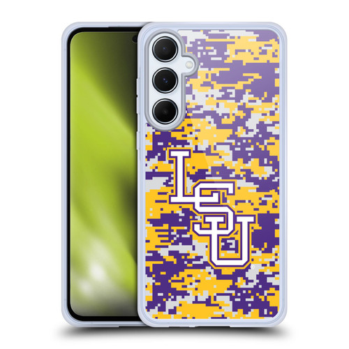 Louisiana State University LSU Louisiana State University Digital Camouflage Soft Gel Case for Samsung Galaxy A55 5G