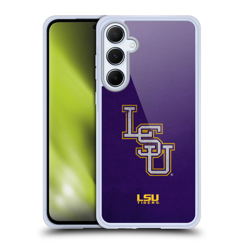 Louisiana State University LSU Louisiana State University Distressed Look Soft Gel Case for Samsung Galaxy A55 5G