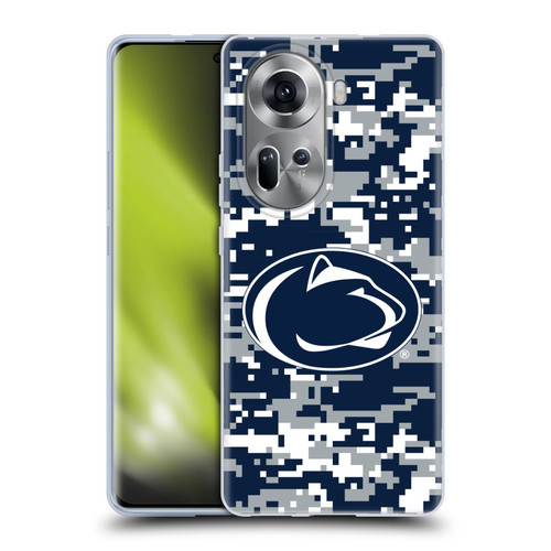 Pennsylvania State University PSU The Pennsylvania State University Digital Camouflage Soft Gel Case for OPPO Reno11