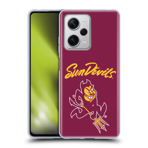 Arizona State University ASU Arizona State Art Sun Devils Soft Gel Case for Xiaomi Redmi Note 12 Pro+ 5G