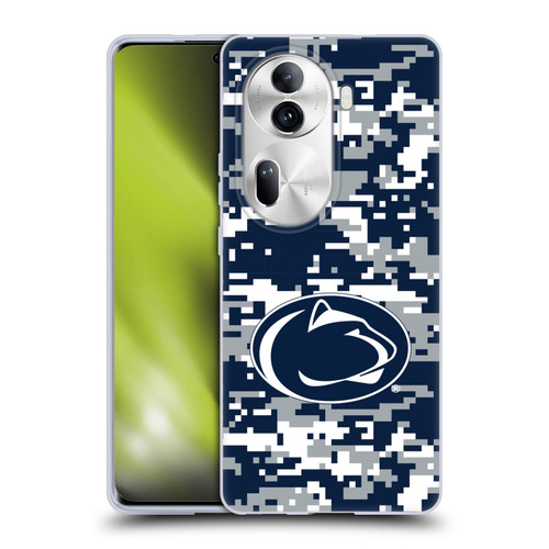 Pennsylvania State University PSU The Pennsylvania State University Digital Camouflage Soft Gel Case for OPPO Reno11 Pro