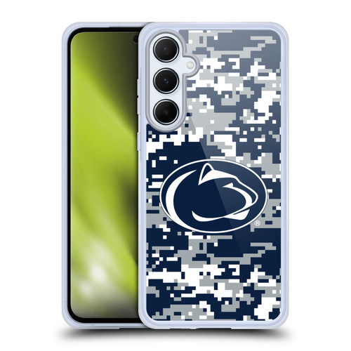 Pennsylvania State University PSU The Pennsylvania State University Digital Camouflage Soft Gel Case for Samsung Galaxy A55 5G